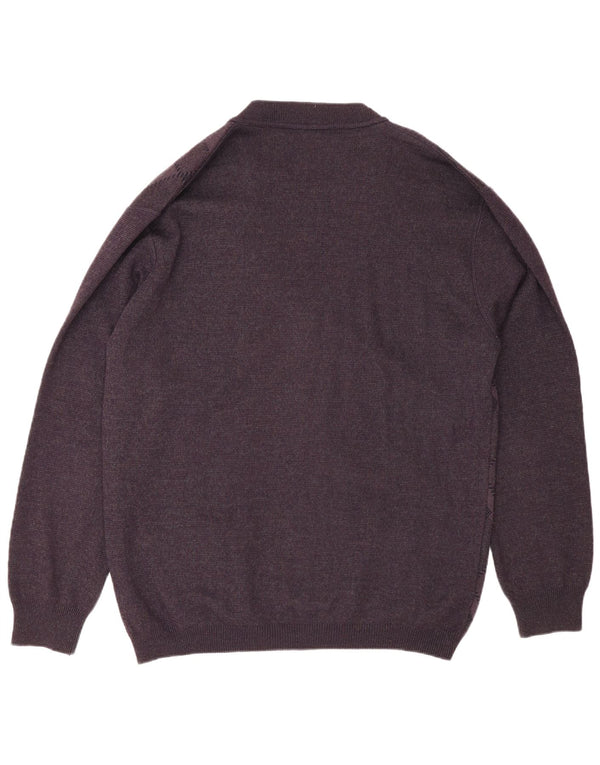 Sweter męski Rodes 2XL fioletowy Argyle/diamentowa wełna