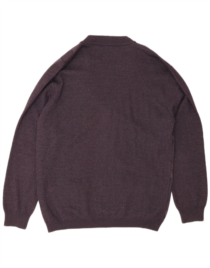 Sweter męski Rodes 2XL fioletowy Argyle/diamentowa wełna