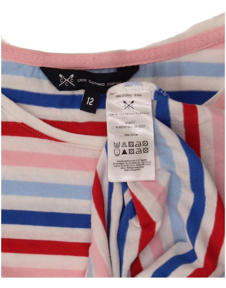 T-shirt damski Crew Clothing Top UK 12 Średni, wielobarwny, bawełniany w paski