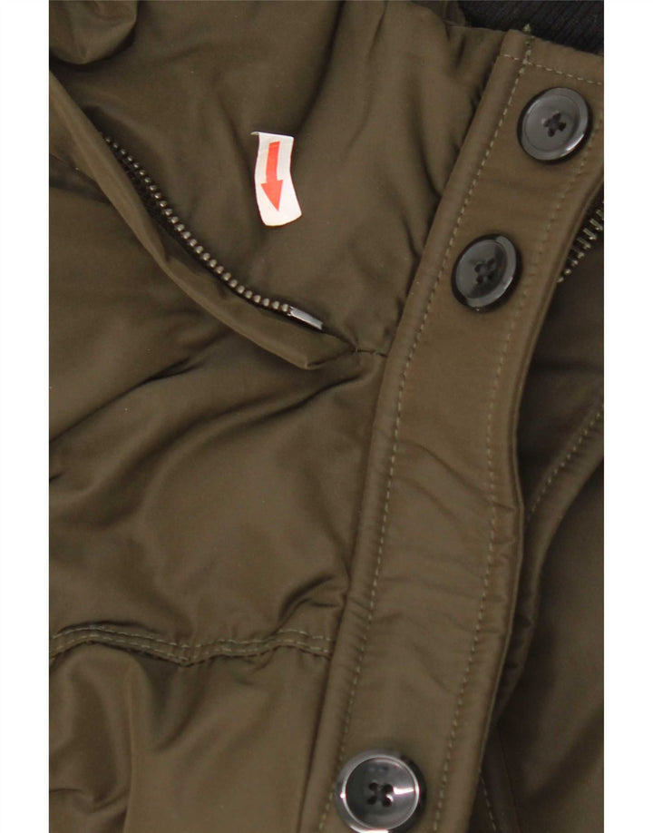 Męska ocieplana kurtka Zara UK 38, średni khaki