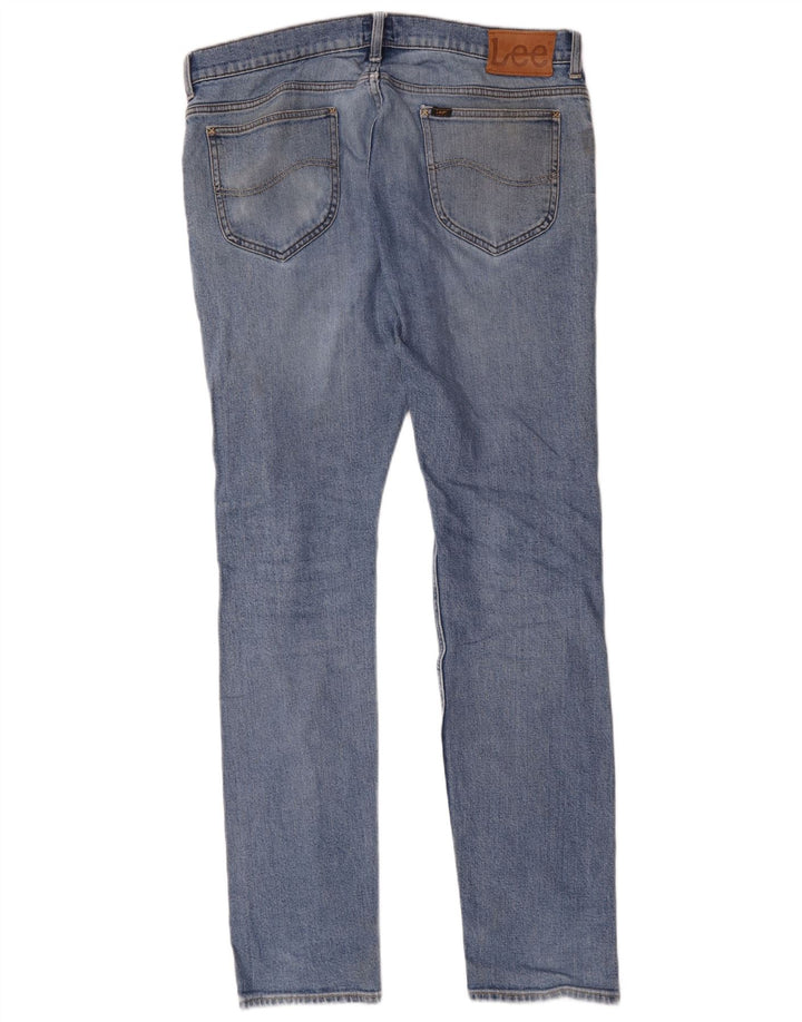 Męskie jeansy Lee Rider Slim W34 L34 Niebieskie bawełniane
