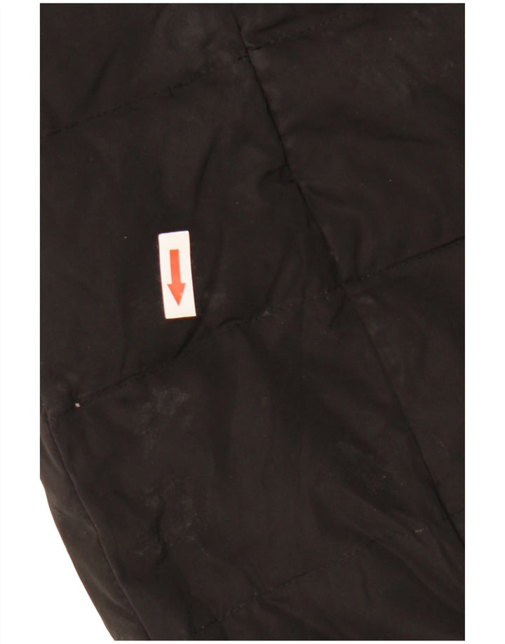 Damski płaszcz z kapturem i ociepleniem Zara UK 18 XL, czarny poliester
