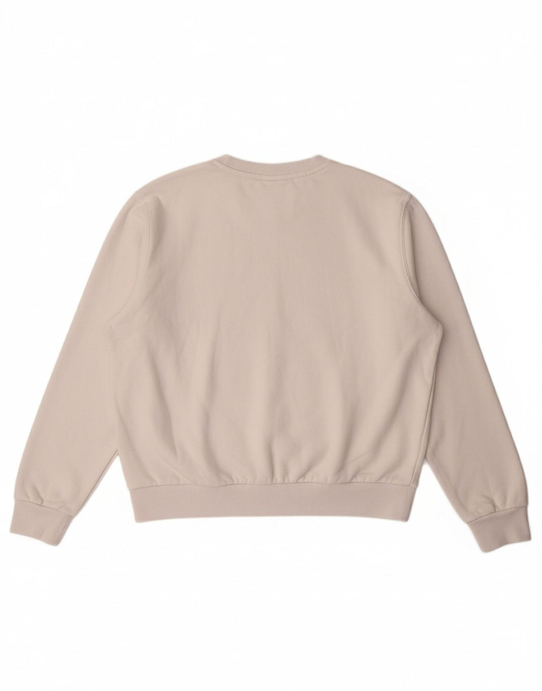 ELLESSE Womens Graphic Sweatshirt Jumper UK 14 Large  White Cotton