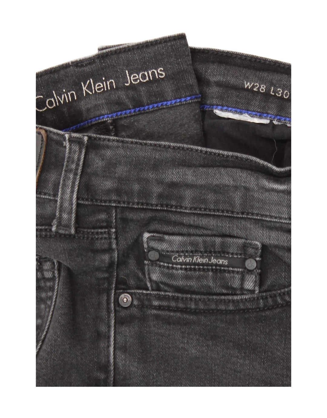 Damskie jeansy Skinny Calvin Klein W28 L30 Szare