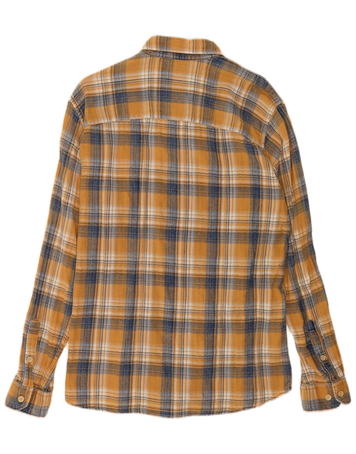 Męska koszula flanelowa Jack & Jones, duża, żółta, bawełniana krata