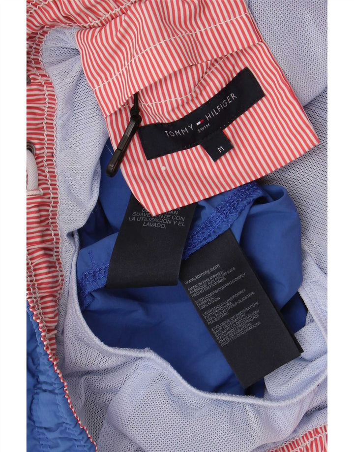 Męskie spodenki kąpielowe Tommy Hilfiger Regular, średnioniebieskie, nylonowe sportowe