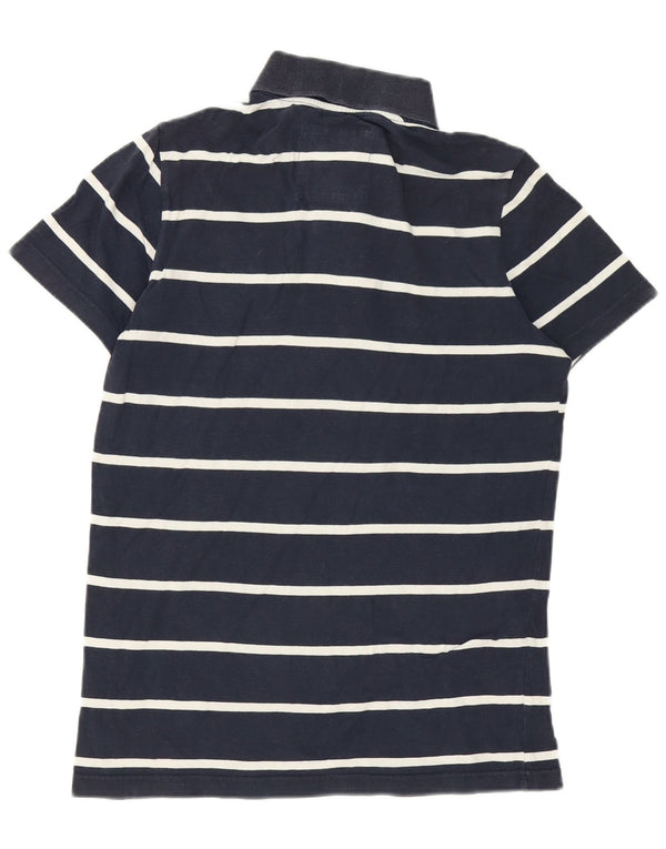 Męska koszulka polo Hollister w małe granatowe paski