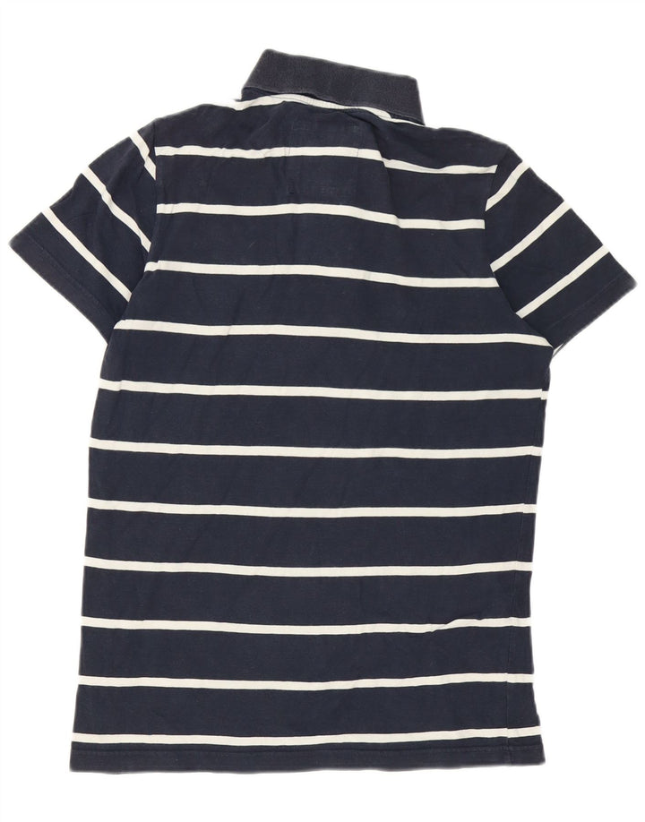 Męska koszulka polo Hollister w małe granatowe paski
