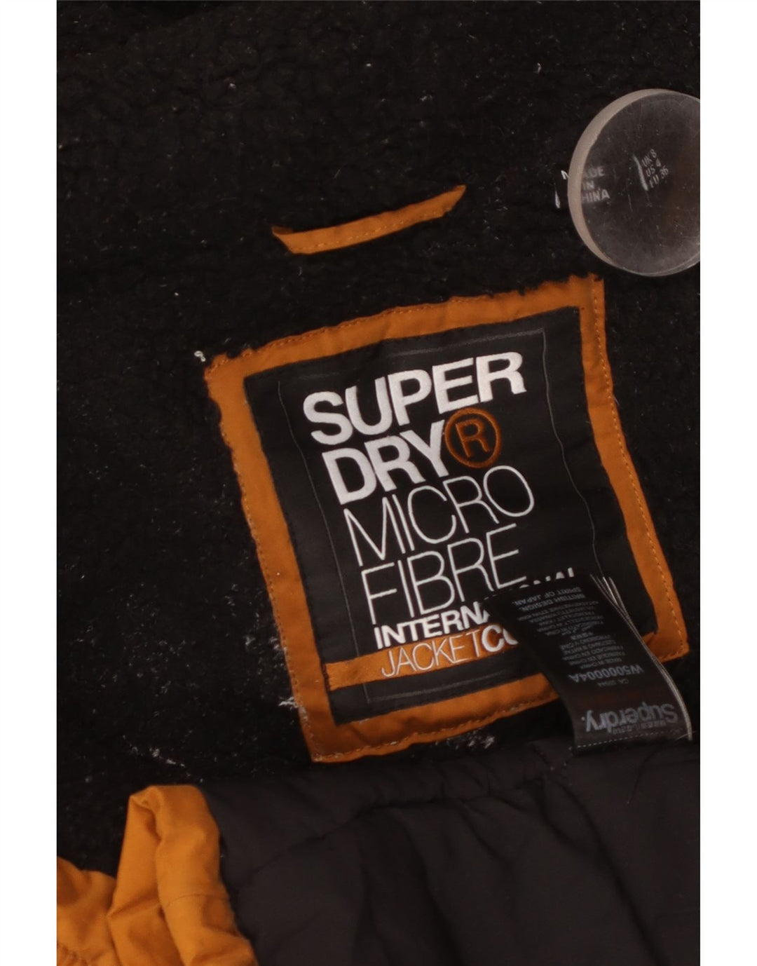 Damska kurtka wiatrówka SUPERDRY z kapturem UK 8, mały, pomarańczowy poliester