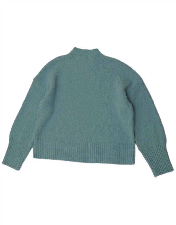 Marks & Spencer Damski sweter z golfem UK 16, duży turkusowy