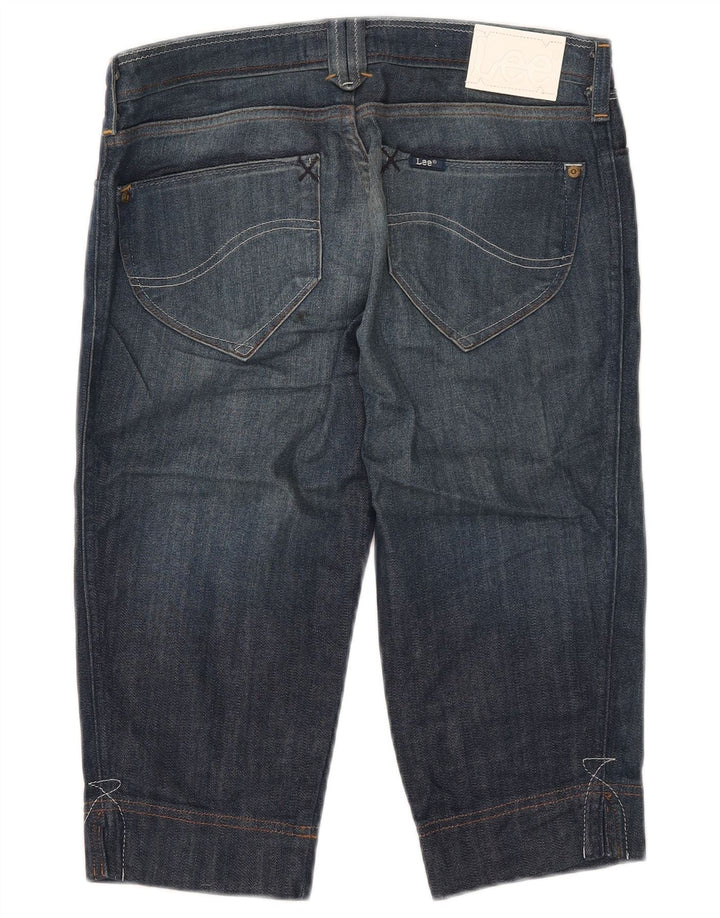 Damskie jeansy Lee Crystal Capri W30 L16 Granatowe, bawełniane