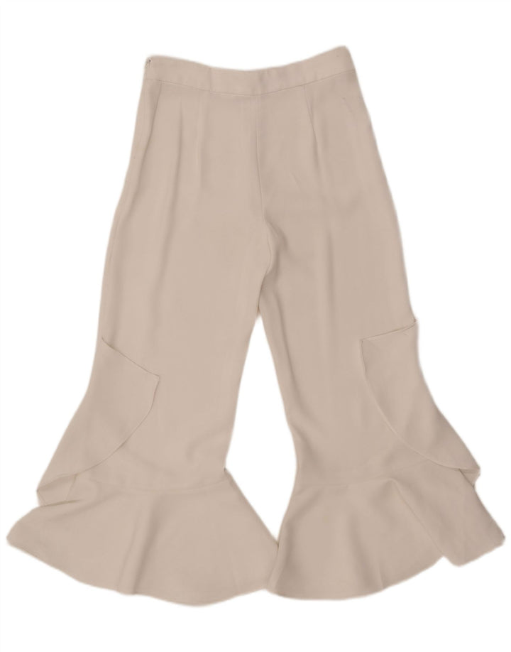 Spodnie damskie Zara Flare, małe, W26 L25, białe