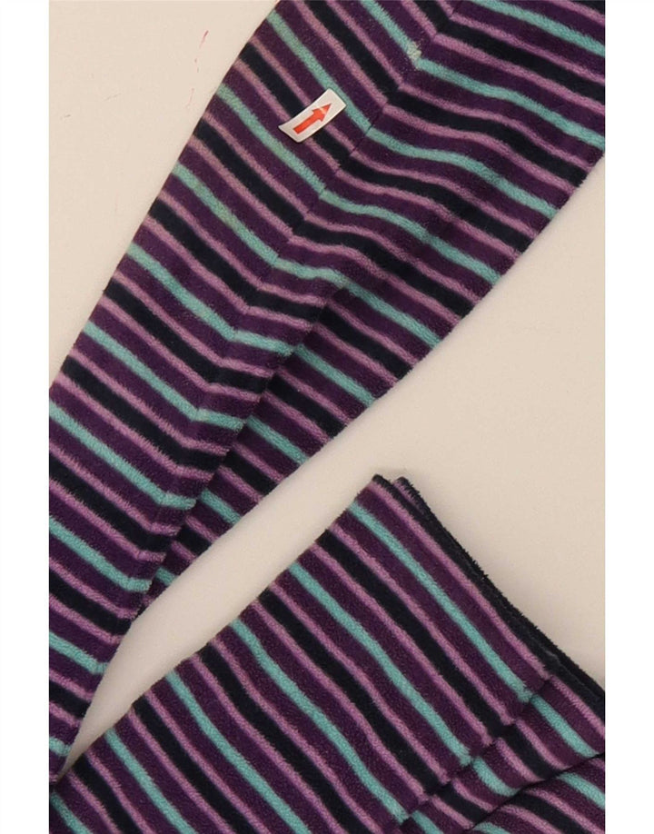 Damska kurtka polarowa Marks & Spencer UK 22 2XL Fioletowy poliester w paski