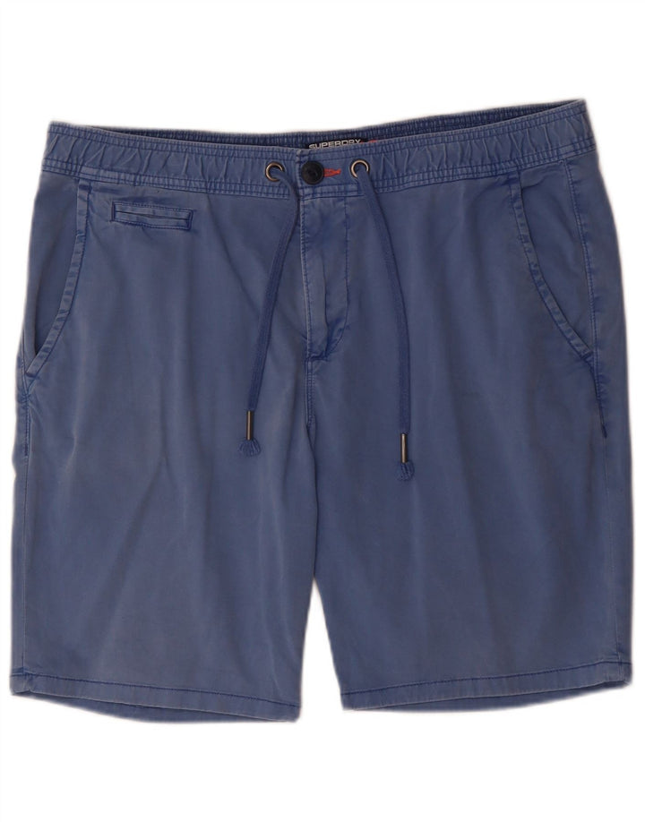 Męskie spodenki chino Superdry XL W38, niebieska bawełna