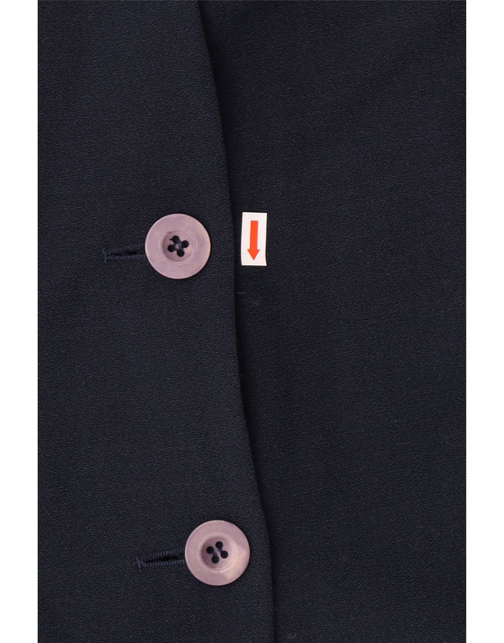 LUISA SPAGNOLI Damska marynarka zapinana na 3 guziki UK 14, średni granat