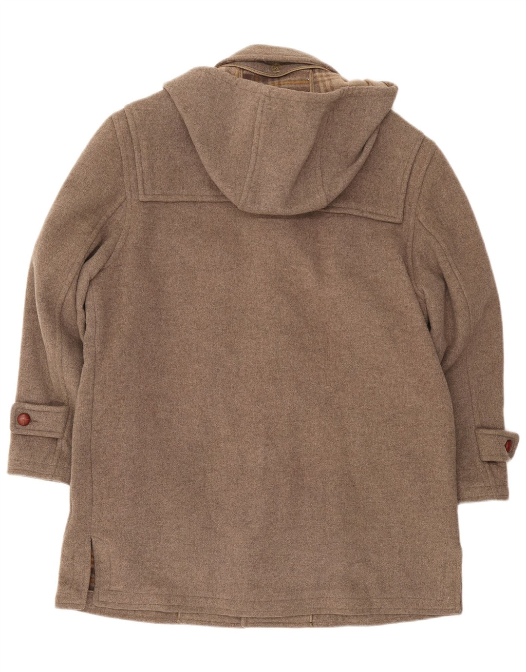 Vintage męski płaszcz z kapturem UK 42 XL szary