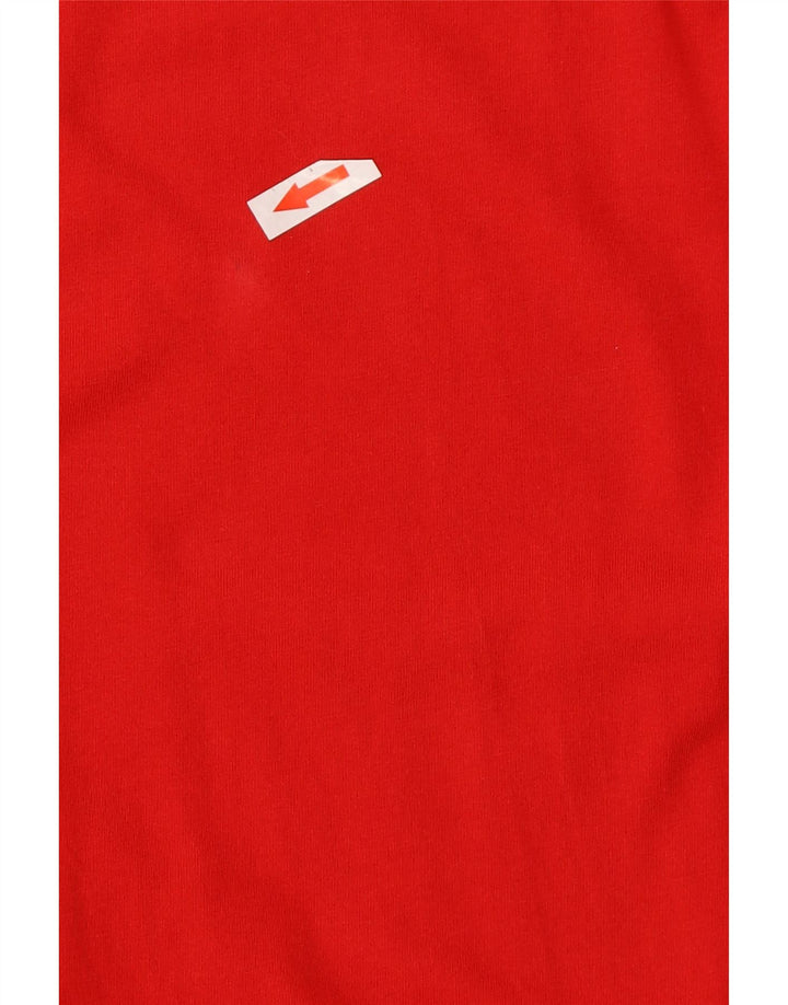 T-shirt męski Tommy Hilfiger, bawełniany, średni czerwony