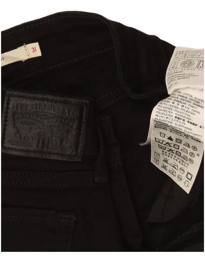 Damskie jeansy Levi's 711 Skinny W31 L29 Czarna bawełna