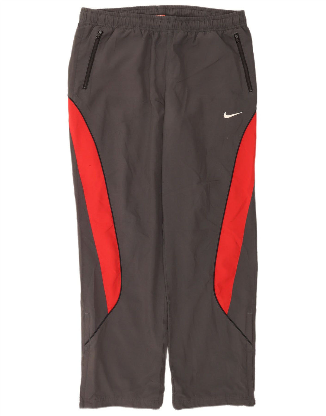 Męskie spodnie dresowe Nike, średnioszare, z blokami kolorów
