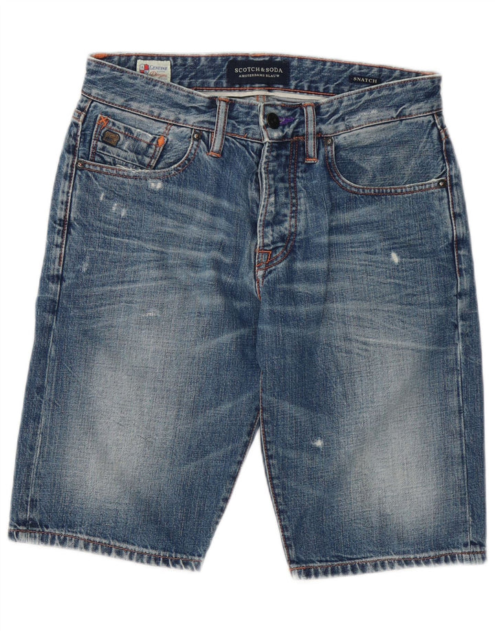 Męskie spodenki jeansowe Scotch & Soda W29, małe, niebieskie, bawełniane
