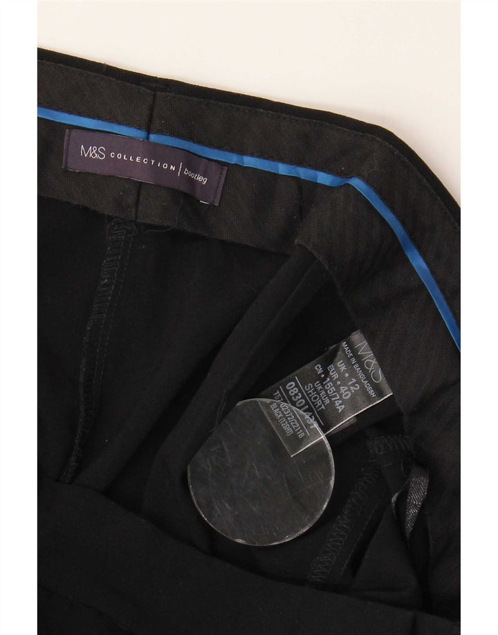 Spodnie damskie Marks & Spencer Bootcut UK 12 Medium W32 L28 Czarne