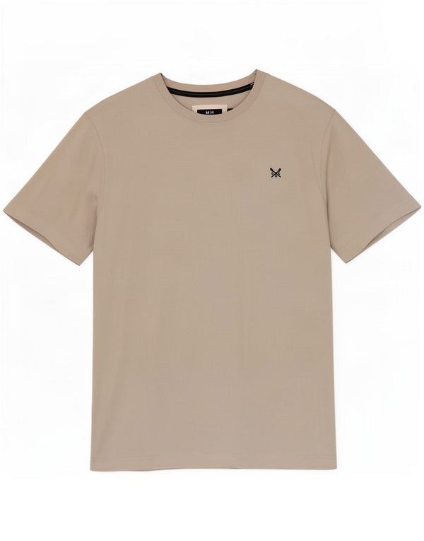 Crew Clothing Męski T-shirt Top, duży, szary, bawełniany
