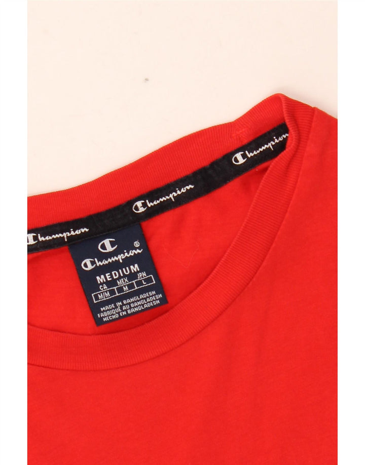 Męski T-shirt z grafiką CHAMPION Top, średni czerwony