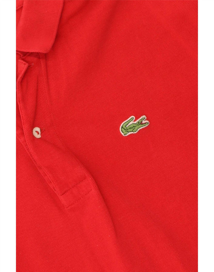 Męska koszulka polo Lacoste, rozmiar 7, 2XL, czerwona, bawełniana