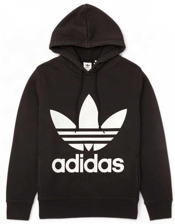 Damska bluza z kapturem Adidas Graphic Oversized UK 10 Small Black Cotton
