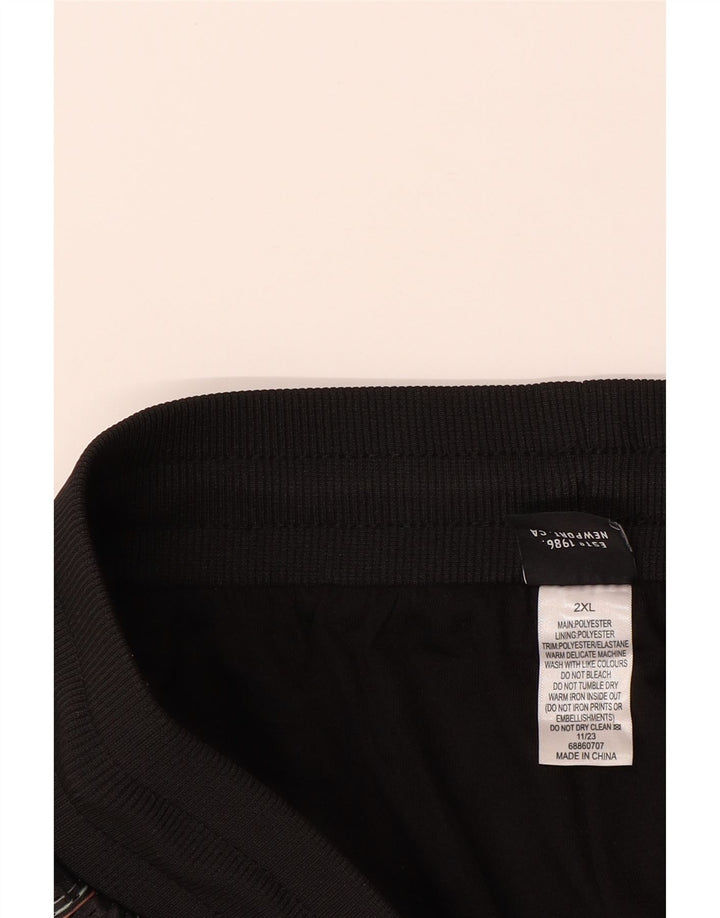 MOSSIMO Mens Graphic Swimming Shorts 2XL  Black Striped Polyester