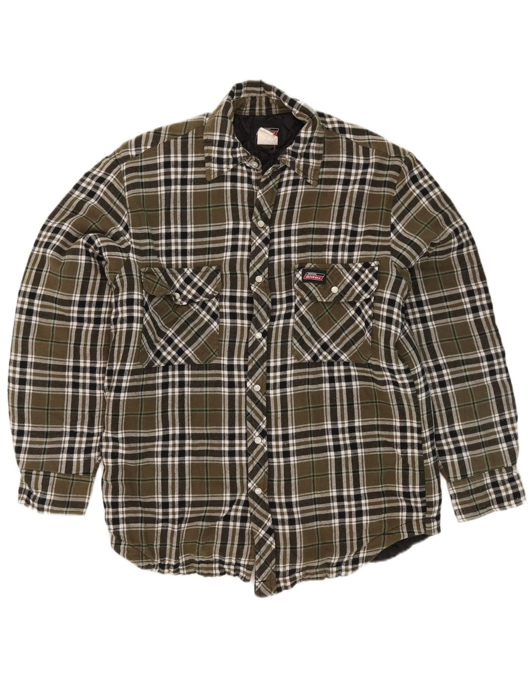 Męska koszula flanelowa Dickies drwal, mała bawełniana kratka khaki