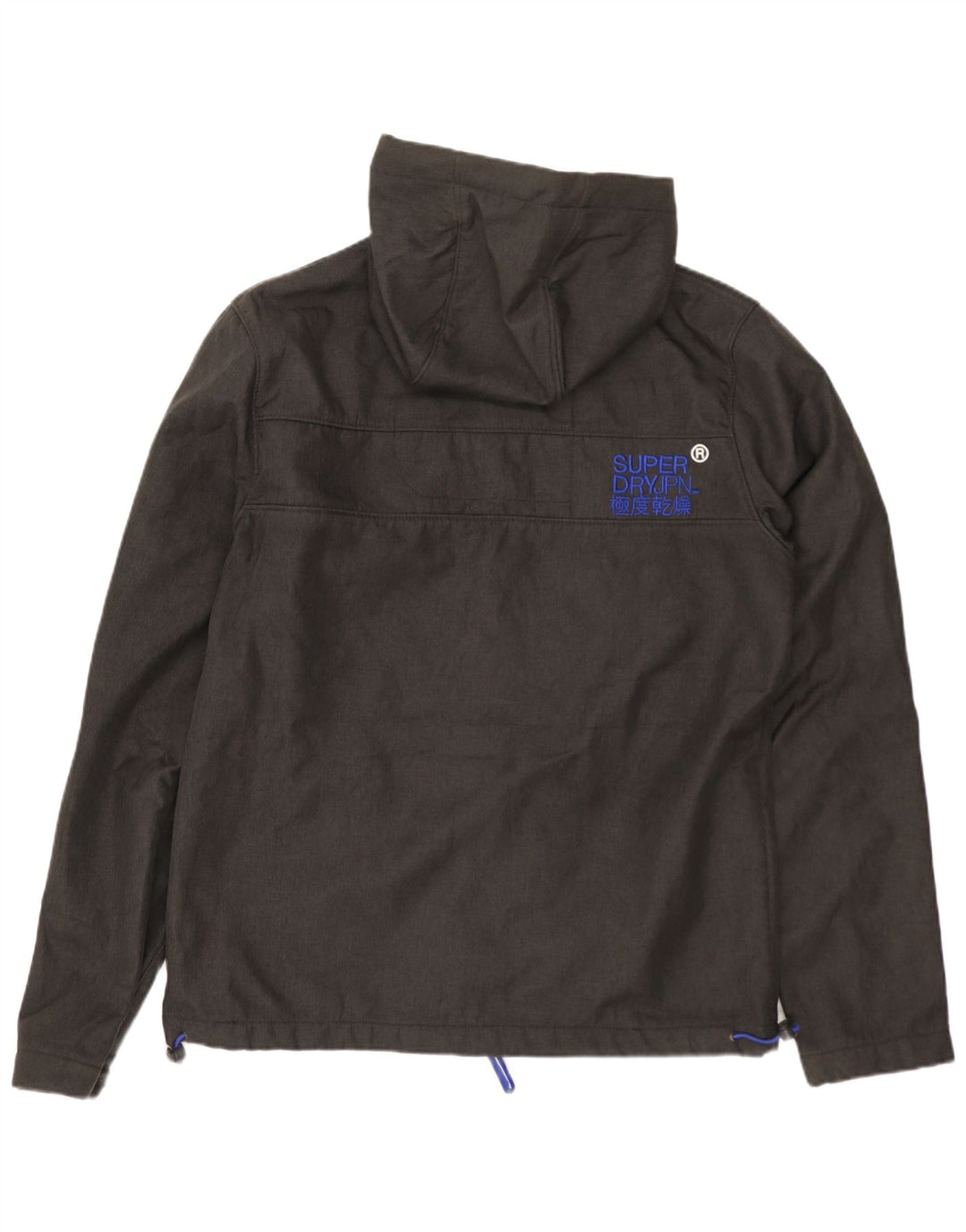 SUPERDRY Męska kurtka wiatrówka z kapturem The Windtrekker UK 38 Medium Grey