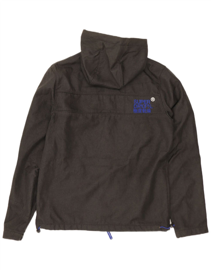 SUPERDRY Męska kurtka wiatrówka z kapturem The Windtrekker UK 38 Medium Grey