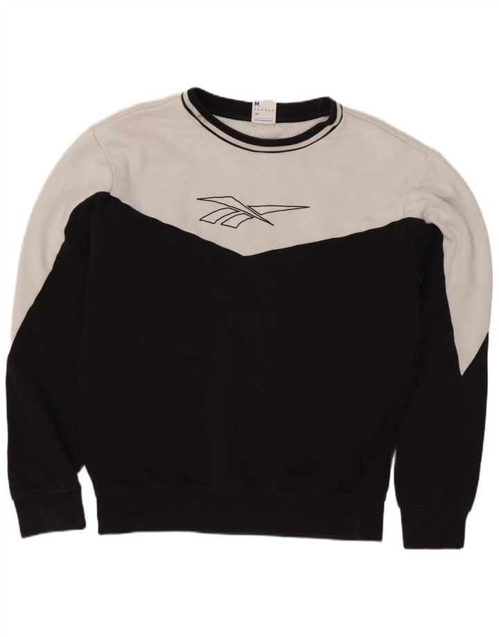 Męska bluza z grafiką REEBOK, bawełniana, w kolorze średniej czerni
