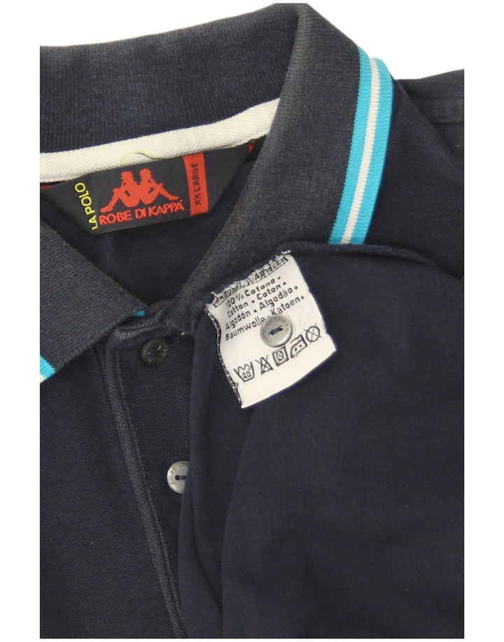Męska koszulka polo Kappa 2XL granatowa