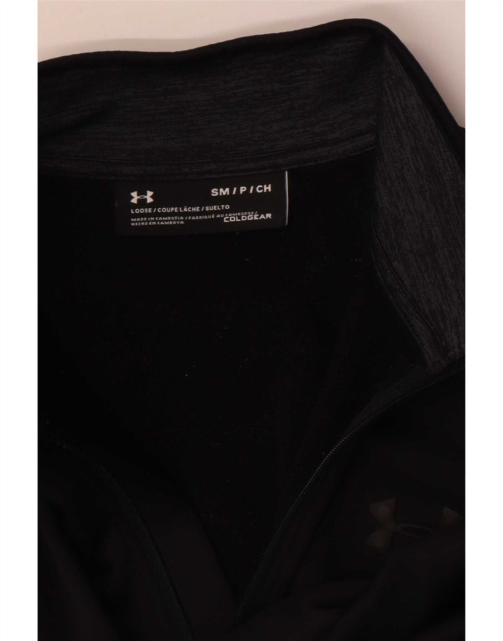 Męski dres Under Armour Cold Gear z zamkiem błyskawicznym na szyi, mały czarny