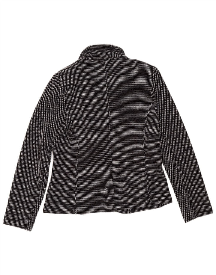 WHISTLES Damska marynarka zapinana na 2 guziki UK 10 w małe czarne paski, bawełniana