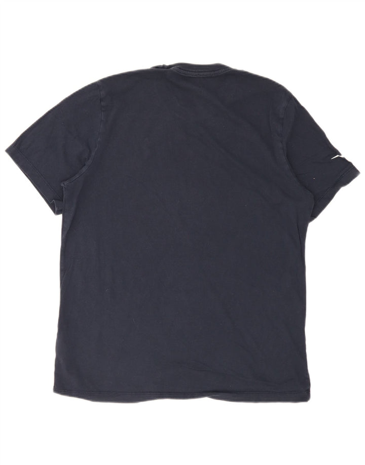 T-shirt męski Nike, duży, granatowy, bawełniany