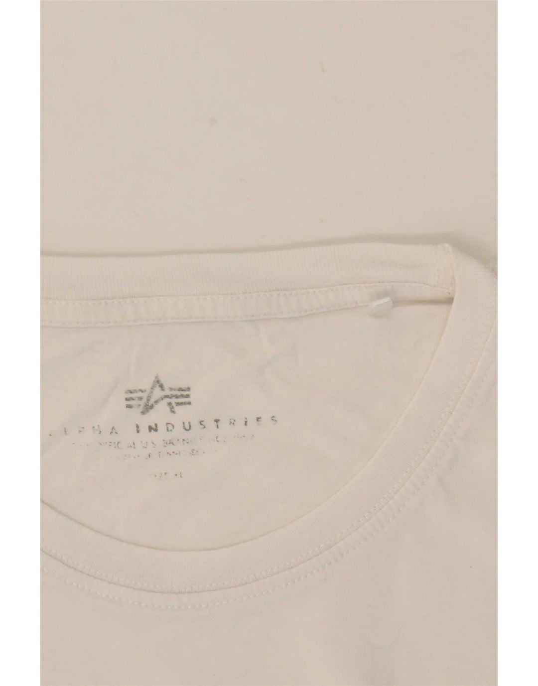 Męski T-shirt z grafiką Alpha Industries, duży, biały