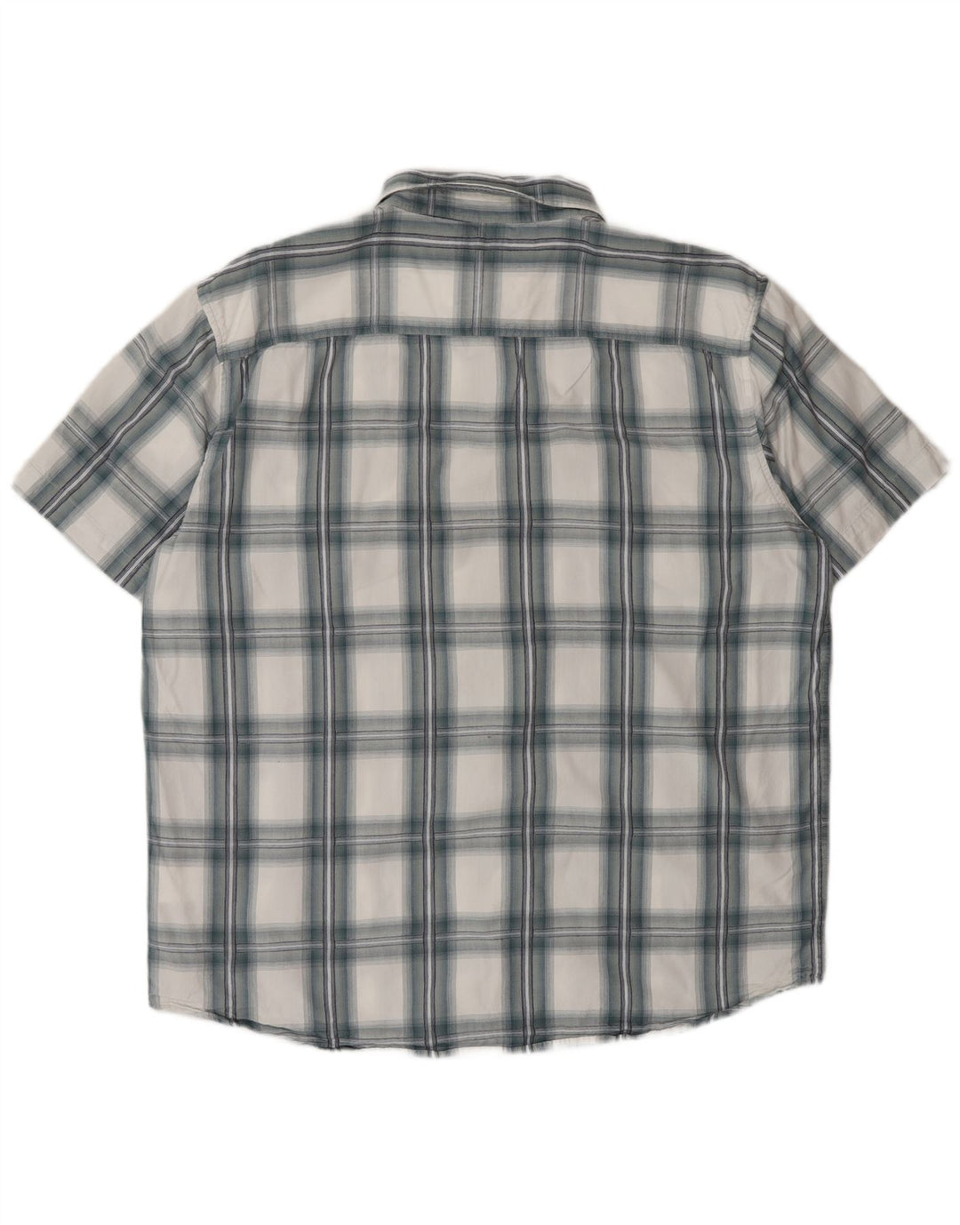 Męska koszula z krótkim rękawem Wrangler 2XL, bawełniana niebieska kratka