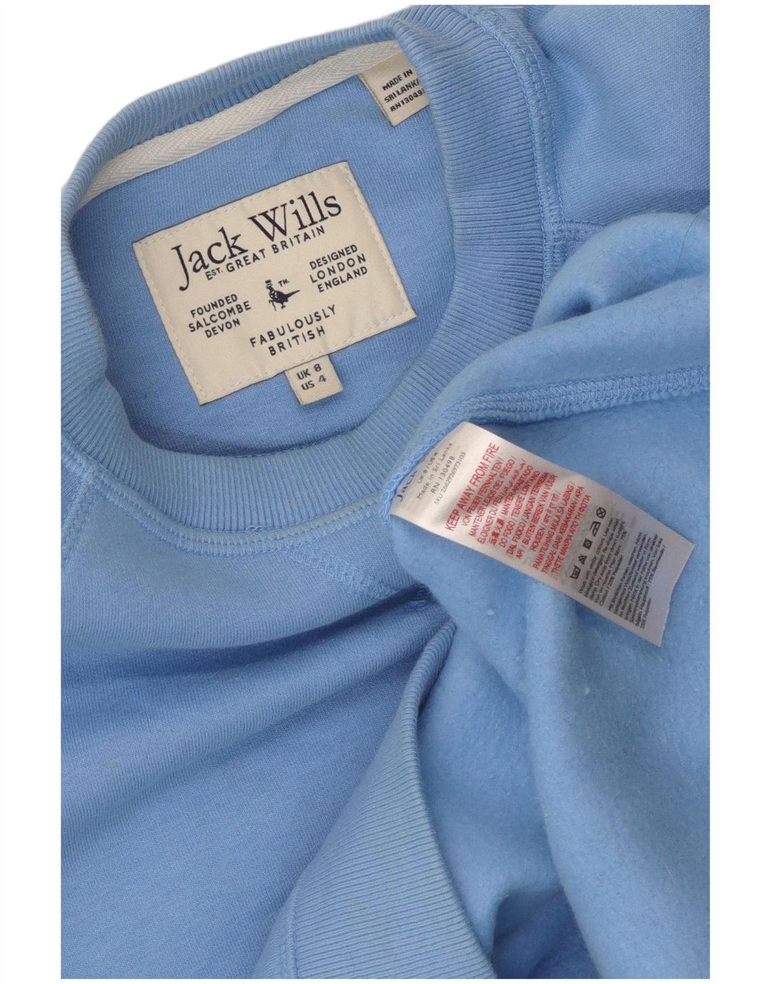 Damski sweter oversize Jack Wills UK 8, mały, niebieski, bawełniany