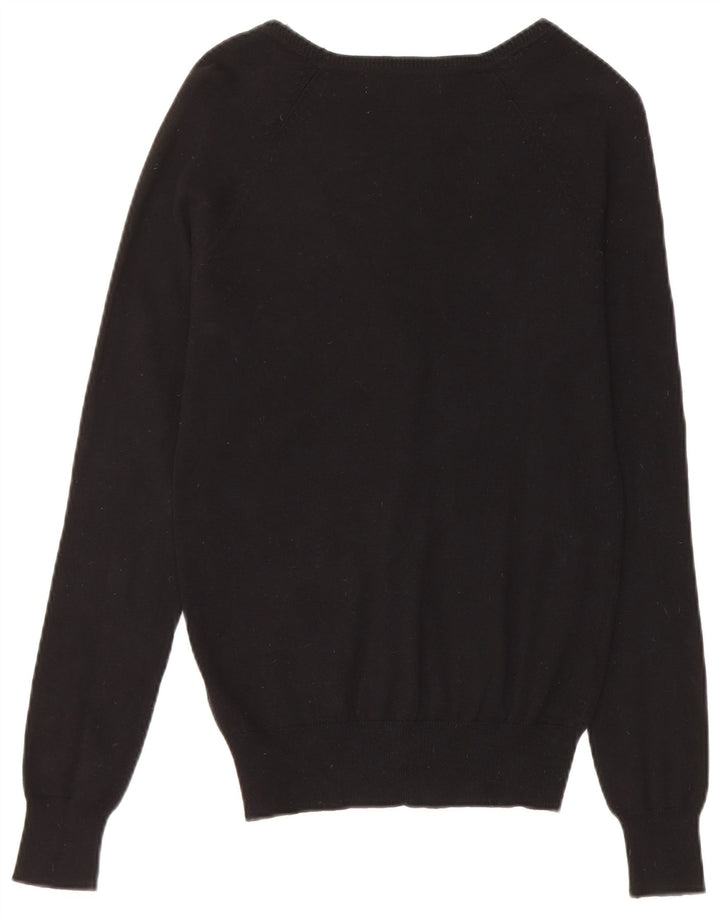 Sweter damski Zara UK 12, średni czarny, bawełniany