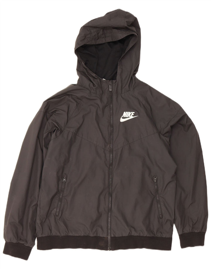 Chłopięca bluza dresowa z kapturem i kapturem Nike 13-14 lat XL, czarna, poliestrowa