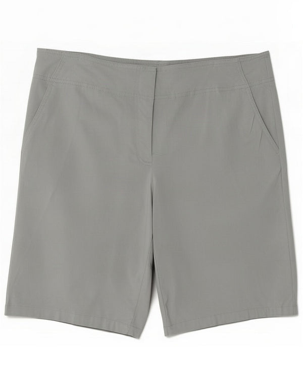 Izod Damskie golfowe spodenki Chino US 14 XL W34 Szary Rayon
