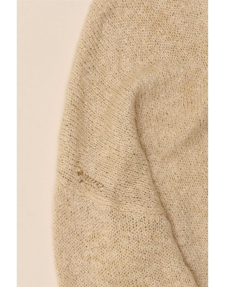 Damski sweter oversize Zara UK 14 Średni Beż Akryl