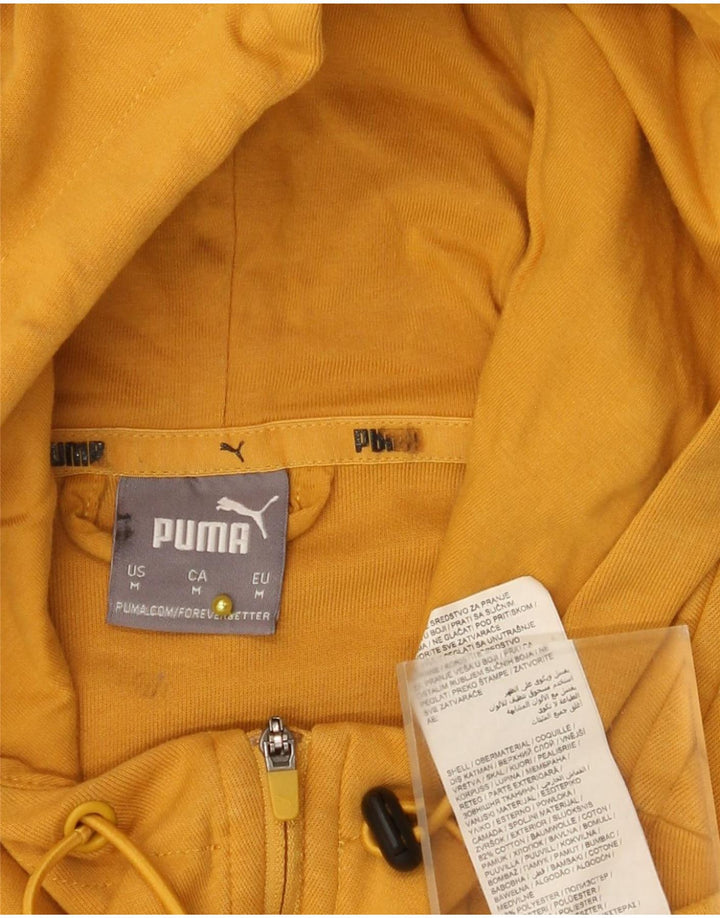 Męska bluza z kapturem Puma, średnia żółta bawełna