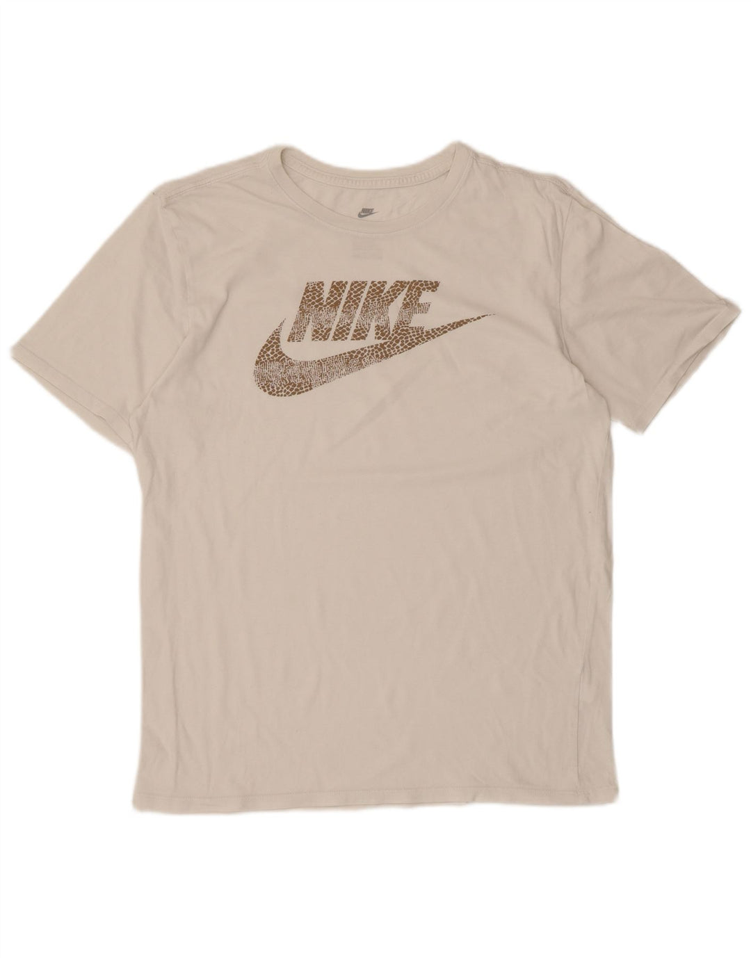 Męski T-shirt Nike Athletic Cut Graphic Top, średni biały