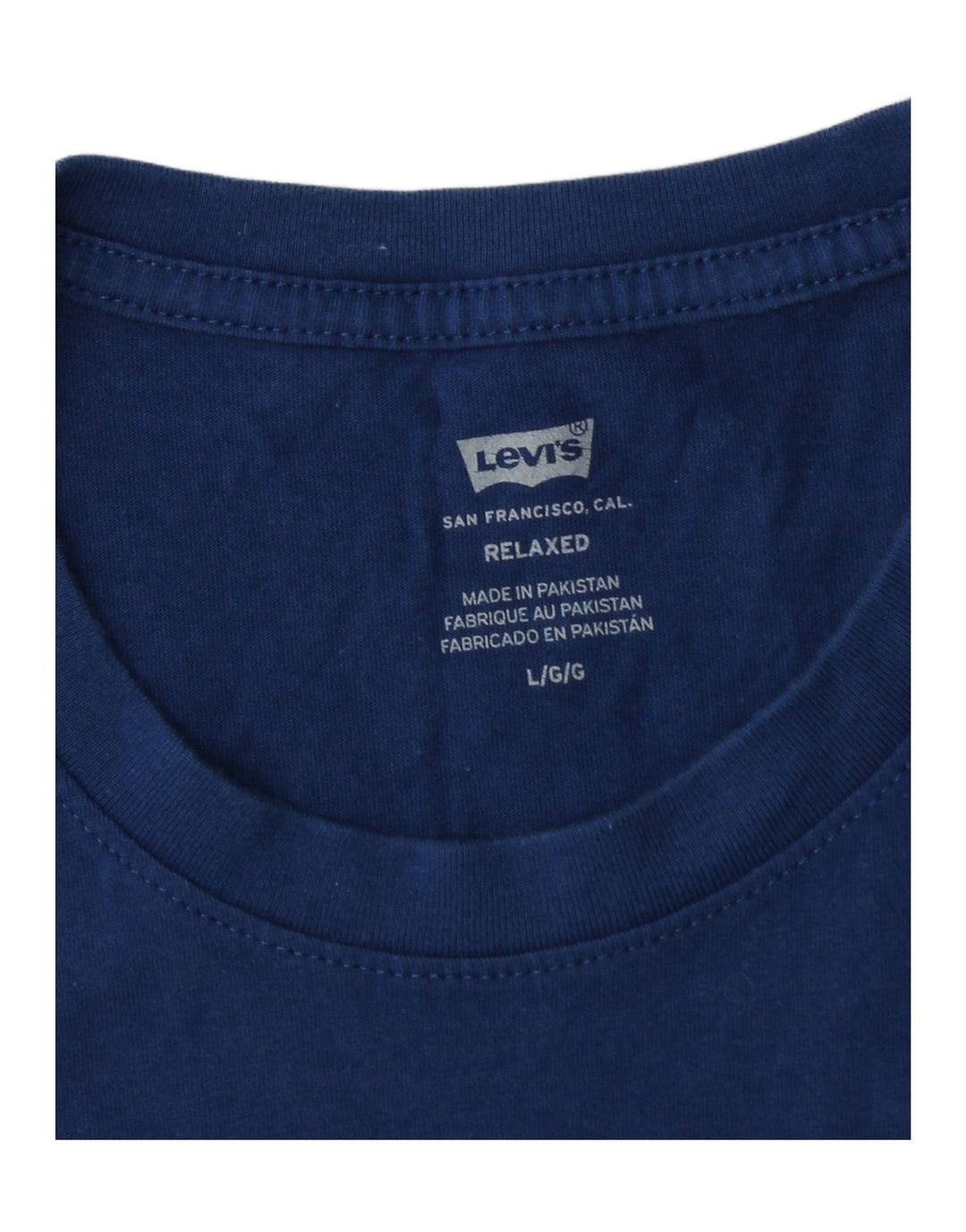 Męski T-shirt z grafiką LEVI'S, duży, granatowy