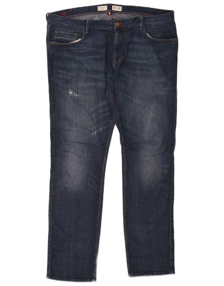 Męskie dżinsy Tommy Hilfiger Bleecker Slim W40 L34 Niebieska bawełna