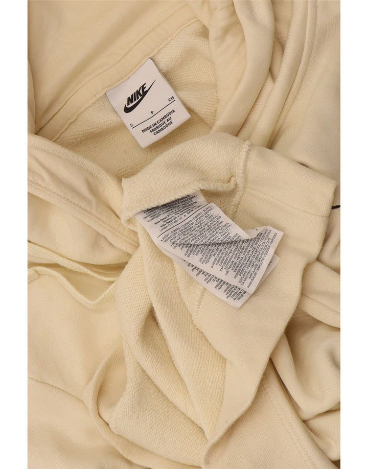 Męski sweter z kapturem Nike, mały, beżowy, bawełniany